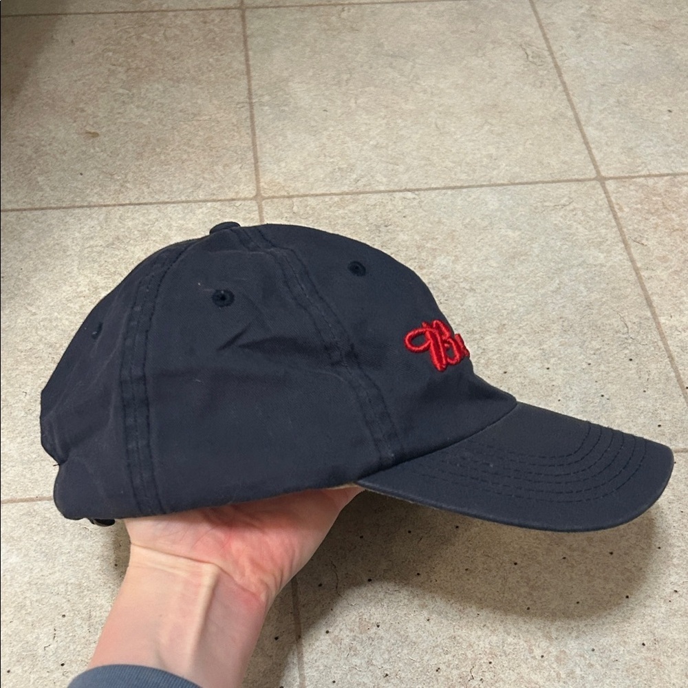 Vintage Budweiser Navy Blue Cap - Picture 2 of 3